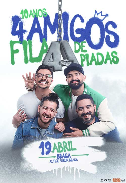 4 amigos | Fila de Piadas