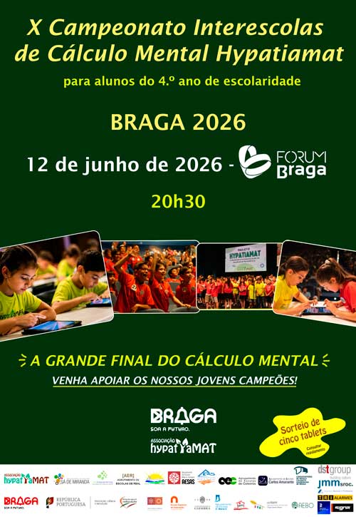 X Campeonato Interescolas de Cálculo Mental Hypatiamat