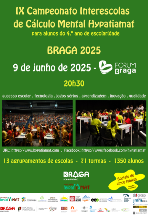 IX Campeonato Interescolas Hypatiamat do Concelho de Braga